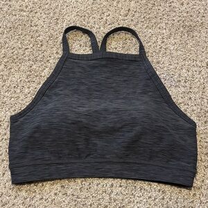 Prana High Neck Racerback Sports Bra Size Small Heather Charcoal | activewear |